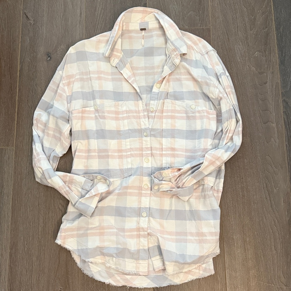 Free People Button Down Top
